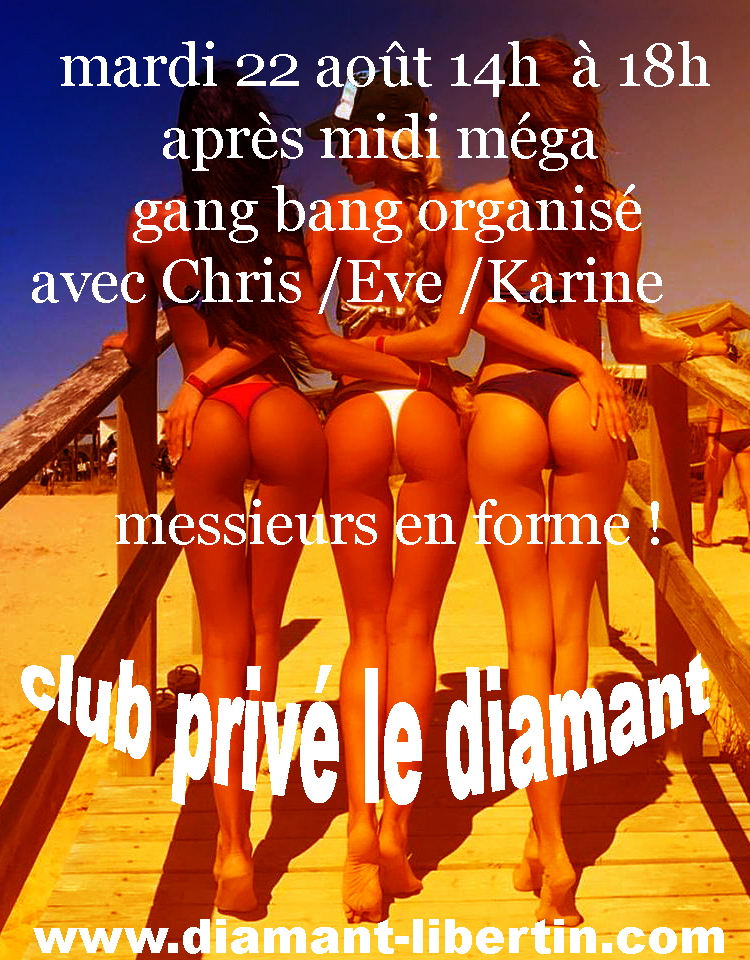 après midi gang bang organisé - Diamant Libertin