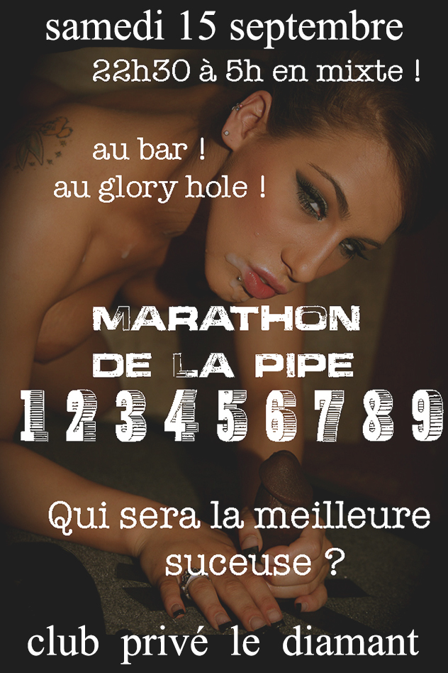 soirée mixte le marathon de la pipe - Diamant Libertin