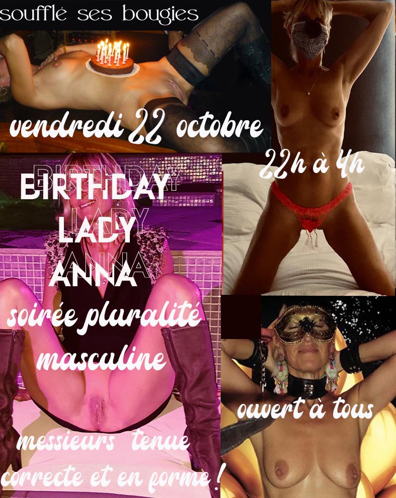 soirée pluralité Birthday Lady Anna - Diamant Libertin